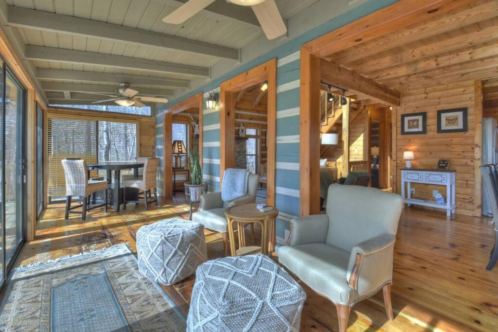 Waywish Waterfront Cabin In Blue Ridge Mountains 외부 사진