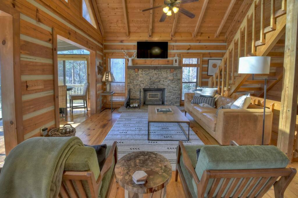 Waywish Waterfront Cabin In Blue Ridge Mountains 외부 사진