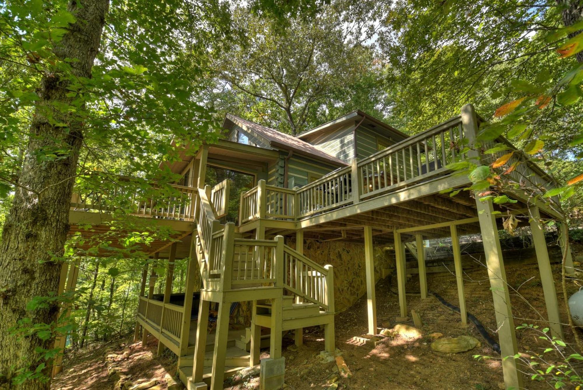 Waywish Waterfront Cabin In Blue Ridge Mountains 외부 사진